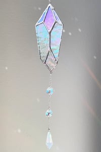 Image 1 of Crystal Shard Stained Glass Suncatcher Mobile