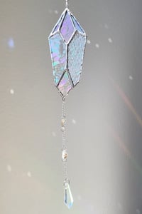 Image 2 of Crystal Shard Stained Glass Suncatcher Mobile