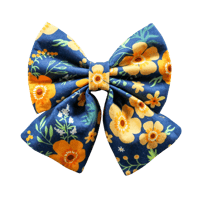 Dog Bow - Pansies