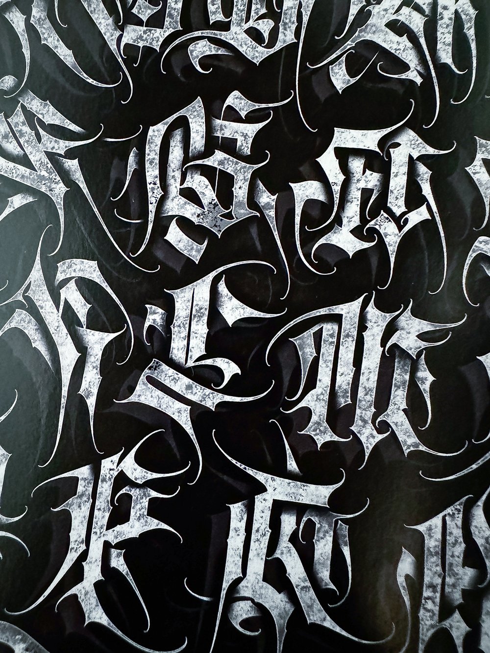 {Gothic Alphabet} A4 Print