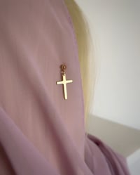 Image 3 of Holy Cross Veil (Dusty Purple)