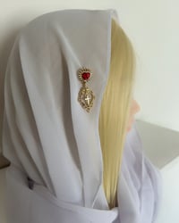 Image 3 of Sacred Heart Veil (White)