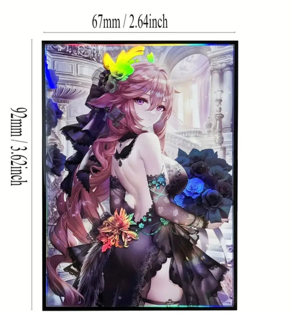 Image of Yae Miko Genshin Impact 60ct Standard custom Size Sleeves(SEALED)