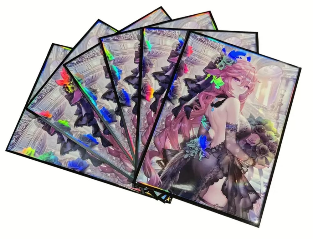 Image of Yae Miko Genshin Impact 60ct Standard custom Size Sleeves(SEALED)