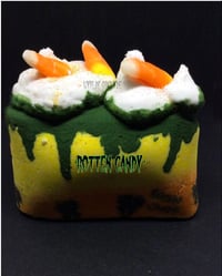 Image 2 of Rotten Candy  Bath Bomb Cake Slice Handmade Vegan Halloween Horror Spooky