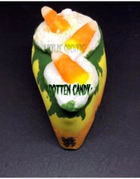 Image 3 of Rotten Candy  Bath Bomb Cake Slice Handmade Vegan Halloween Horror Spooky