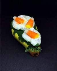Image 5 of Rotten Candy  Bath Bomb Cake Slice Handmade Vegan Halloween Horror Spooky