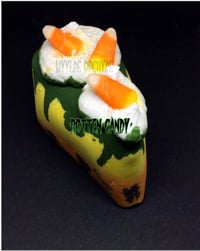 Image 6 of Rotten Candy  Bath Bomb Cake Slice Handmade Vegan Halloween Horror Spooky