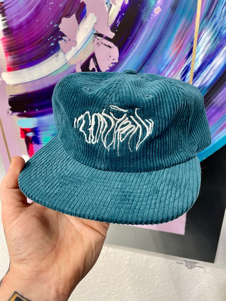 Image of Turquoise/Blue Corduroy Hat