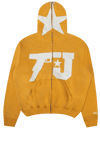 TJ LOGO YELLOW  FULL ZIP UP HOODIE