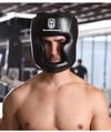 WOSWEIR Kick Boxing Helmet PU Karate Muay Thai Guantes De Boxeo Free Fight MMA Sanda Men and women
