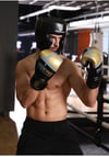 WOSWEIR Kick Boxing Helmet PU Karate Muay Thai Guantes De Boxeo Free Fight MMA Sanda Men and women