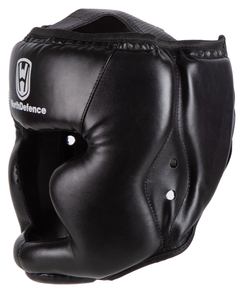 WOSWEIR Kick Boxing Helmet PU Karate Muay Thai Guantes De Boxeo Free Fight MMA Sanda Men and women
