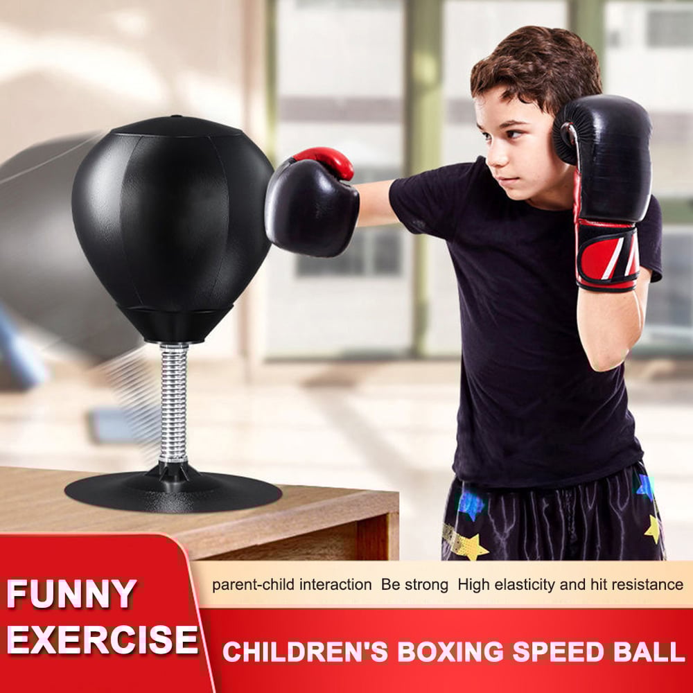 PU Desktop Boxing Ball Stress Relief Fighting Speed Training Punching Bag Muay Tai MMA