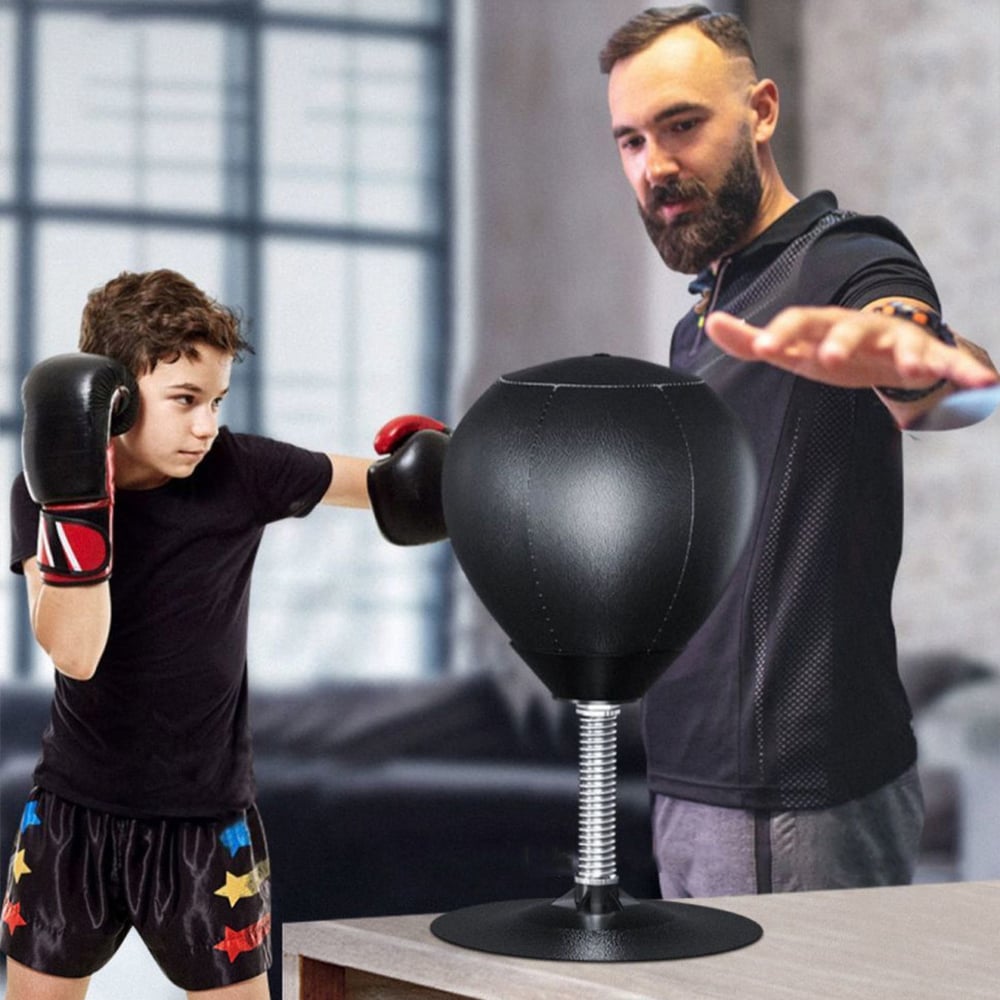 PU Desktop Boxing Ball Stress Relief Fighting Speed Training Punching Bag Muay Tai MMA