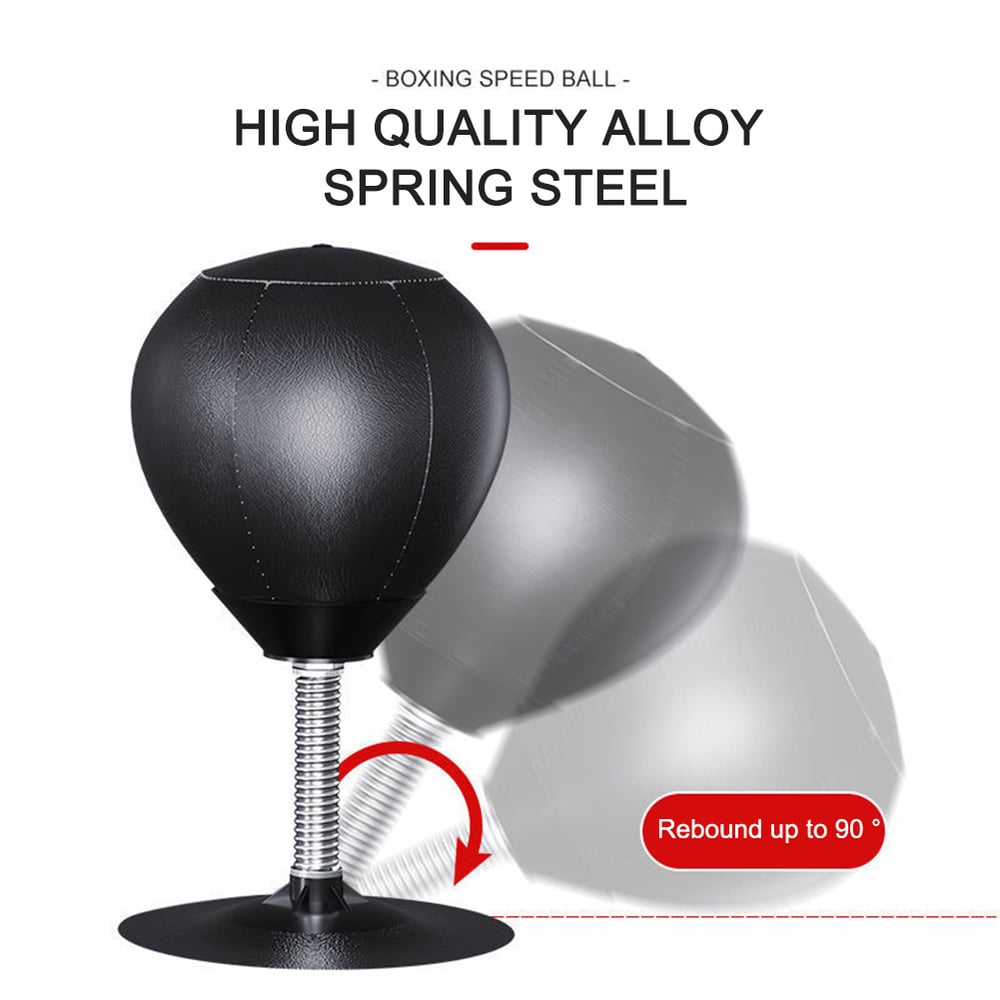 PU Desktop Boxing Ball Stress Relief Fighting Speed Training Punching Bag Muay Tai MMA