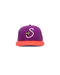 SAVIOR FLOWER NEW ERA 59FIFTY - PURPLE / CORAL 