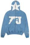 TJ LOGO BLUE FULL ZIP UP HOODIE