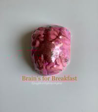 Image 2 of Brain’s for Breakfast bite size Bathbomb Handmade Vegan Halloween Horror Spooky 