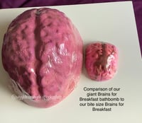 Image 6 of Brain’s for Breakfast bite size Bathbomb Handmade Vegan Halloween Horror Spooky 