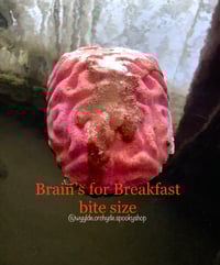 Image 1 of Brain’s for Breakfast bite size Bathbomb Handmade Vegan Halloween Horror Spooky 