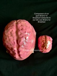 Image 7 of Brain’s for Breakfast bite size Bathbomb Handmade Vegan Halloween Horror Spooky 