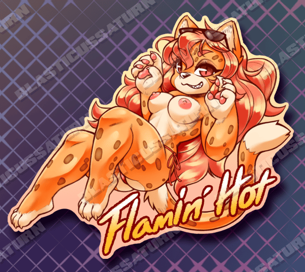 Spicy Cheetah - Vinyl Sticker