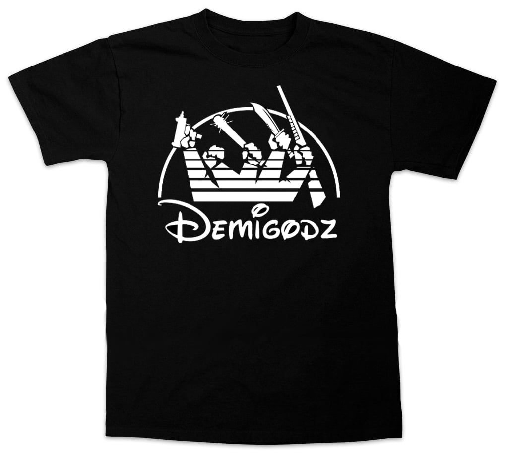 Demigodz Store — Demigodz Disney Logo T-Shirt - Black Tee [SHIPPING NOW!]