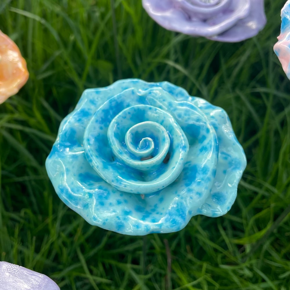 Image of Blue Crystal rose 