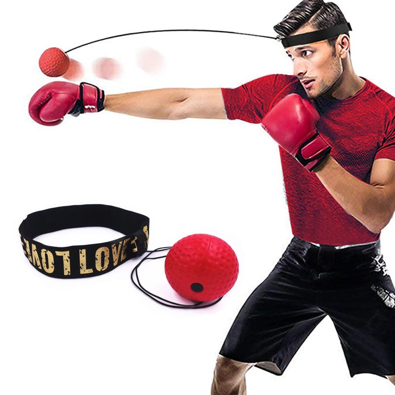 Boxing Reflex Speed Punch Ball MMA Sanda Boxer Raising Reaction Force Hand Eye Training Set Stress