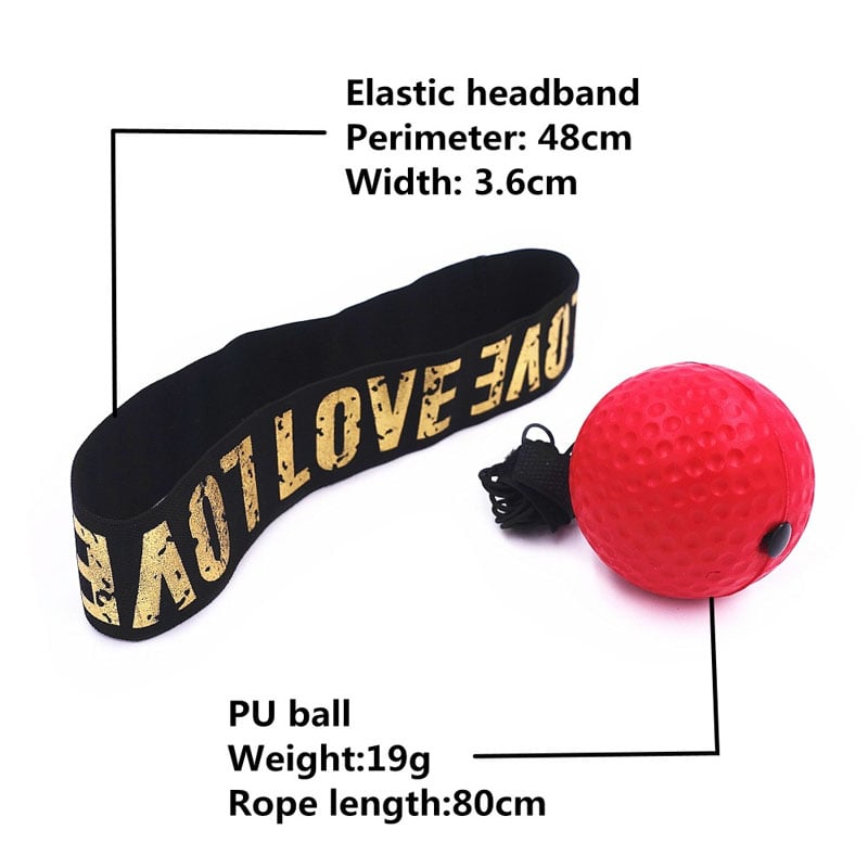 Boxing Reflex Speed Punch Ball MMA Sanda Boxer Raising Reaction Force Hand Eye Training Set Stress
