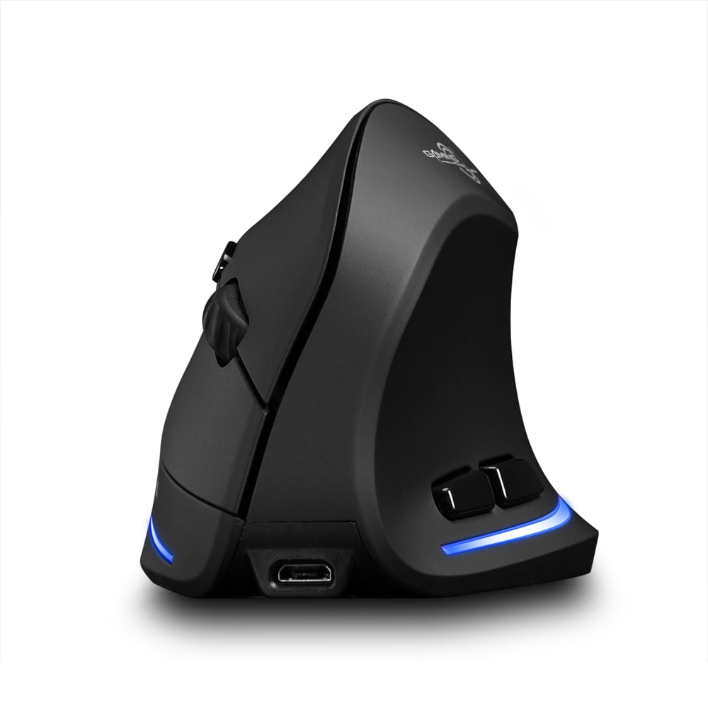 ZELOTES F-35B Wireless Gaming Mouse 2.4G+BT3.0+BT5.0 Three-mode Ergonomic Vertical Mouse 3-gear