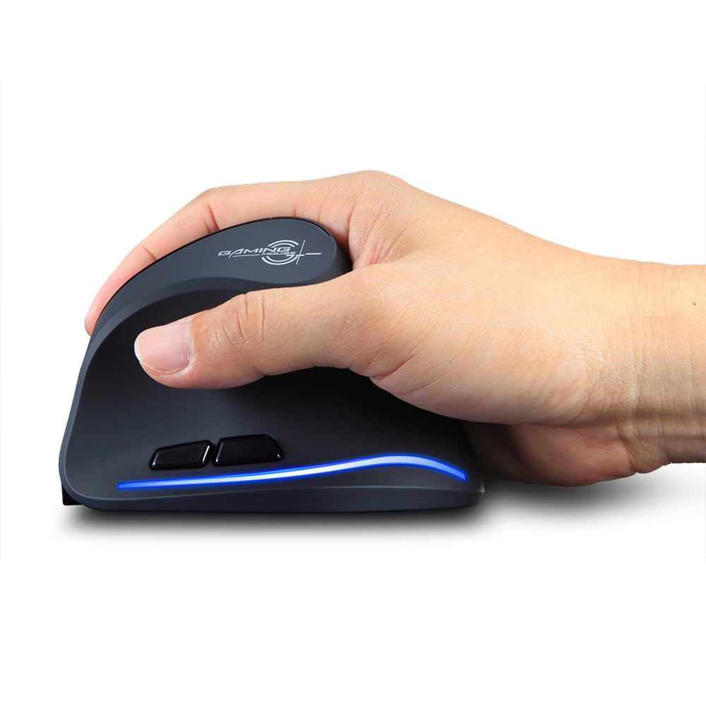 ZELOTES F-35B Wireless Gaming Mouse 2.4G+BT3.0+BT5.0 Three-mode Ergonomic Vertical Mouse 3-gear