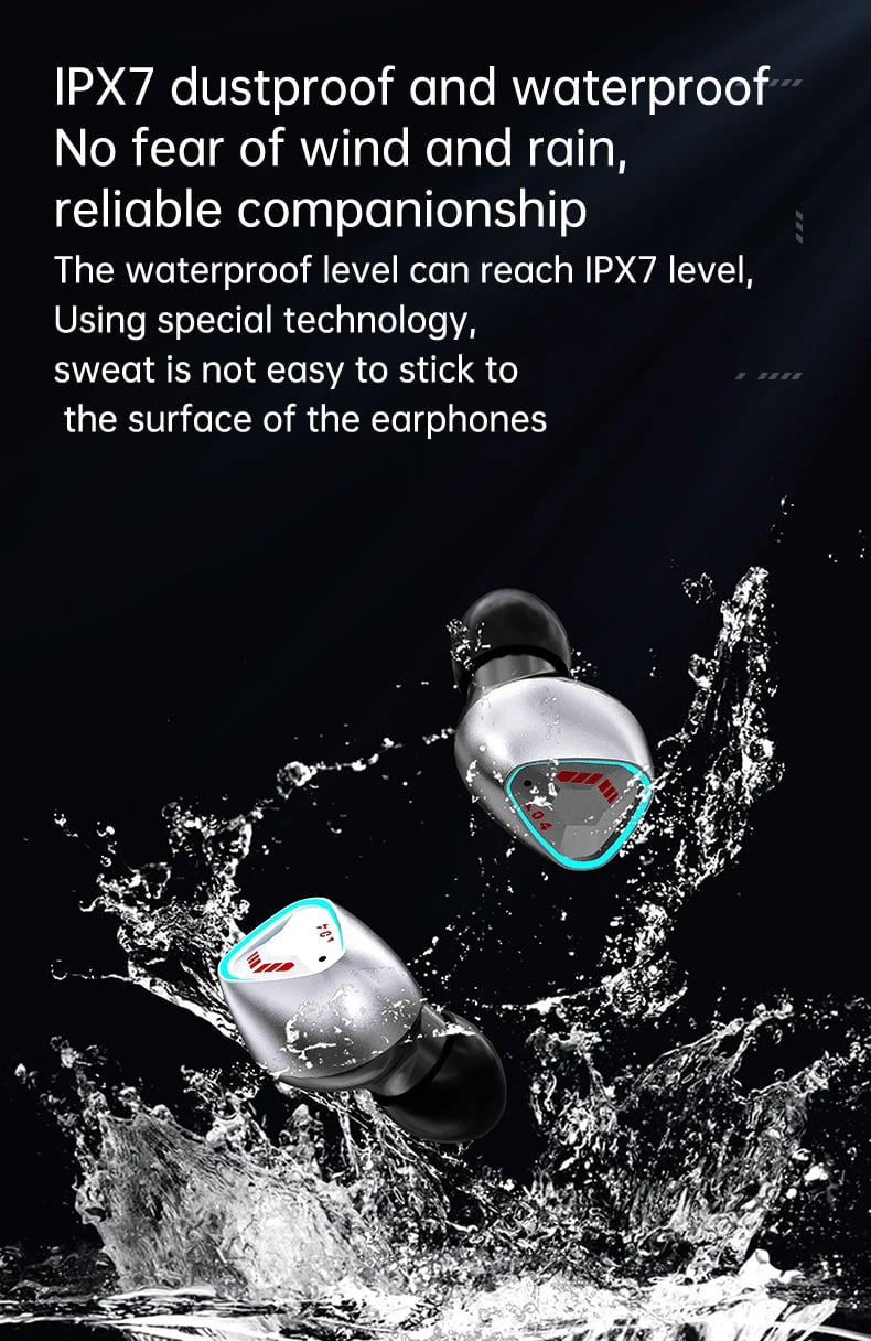 M45 TWS Wireless Bluetooth Headset Stereo Earbuds HiFi Sound Headset Gamer In-Ear Digital Display