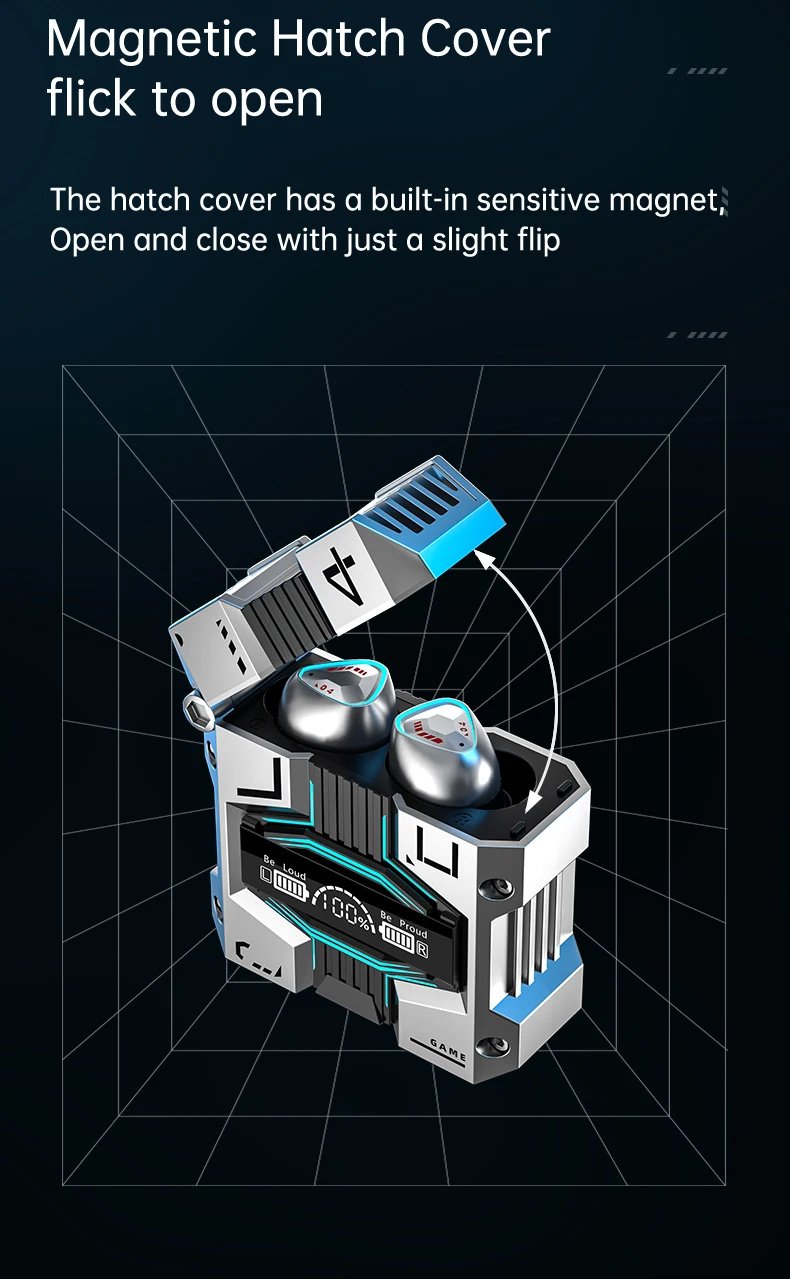 M45 TWS Wireless Bluetooth Headset Stereo Earbuds HiFi Sound Headset Gamer In-Ear Digital Display