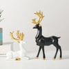 2 Pcs Gold Table Decorations Origami Elk Ornaments Modern Accents Desk Christmas Reindeer Indoor
