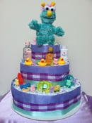 Image of Fancy Baby Diaper Cake