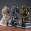 Lion Head Desktop Ornament Art Crafts Vintage Statue Sculptures Home Decor Accents Easy To Clean