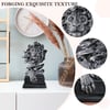Lion Head Desktop Ornament Art Crafts Vintage Statue Sculptures Home Decor Accents Easy To Clean