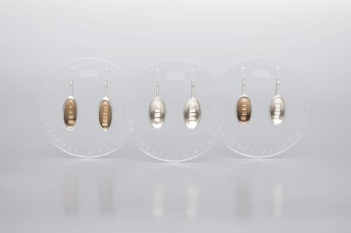 Image of "Gentle man" silver earrings with smoky quartzes · HOMO MUNDUS ·