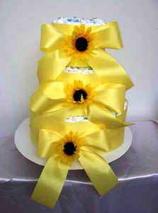 Image of Sunflower Diaper Cake