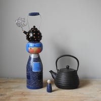 Image 1 of Large Steamy Kettle Girl with mini