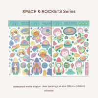 Image 1 of Space Rocket Sticker Sheet Series (3 Vers.)