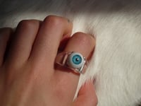 Image 1 of Blue Eyeball Ring