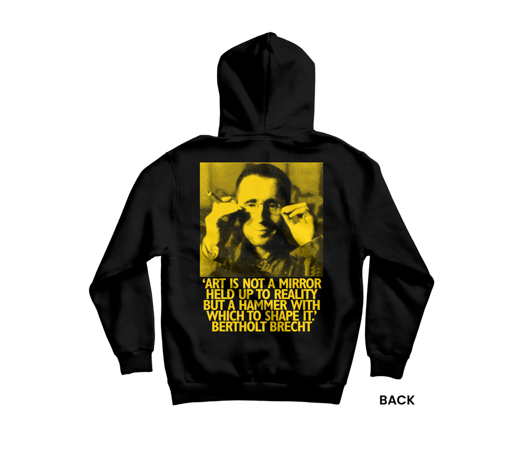 BRECHT HOODIE, BLACK/YELLOW