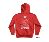 SOCIALISM BY DESIGN HOODIE, RED/WHITE