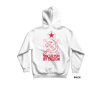 SOCIALISM BY DESIGN HOODIE, WHITE/RED
