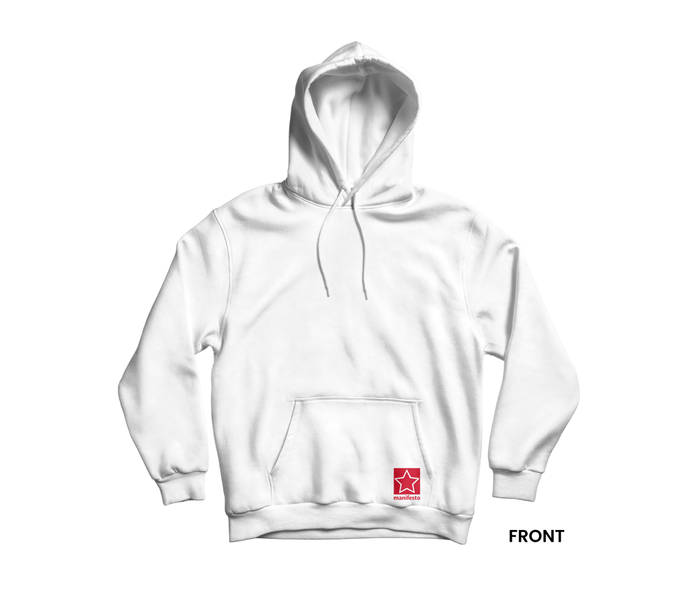 SOVIET COAT OF ARMS HOODIE, WHITE/RED