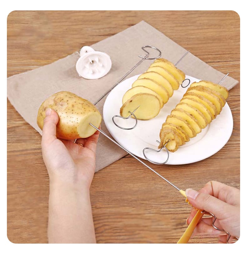Whirlwind Potato Spiral Cutter Potato Tower Making Machine Vegetable Slicer Creative Vegetable Tools