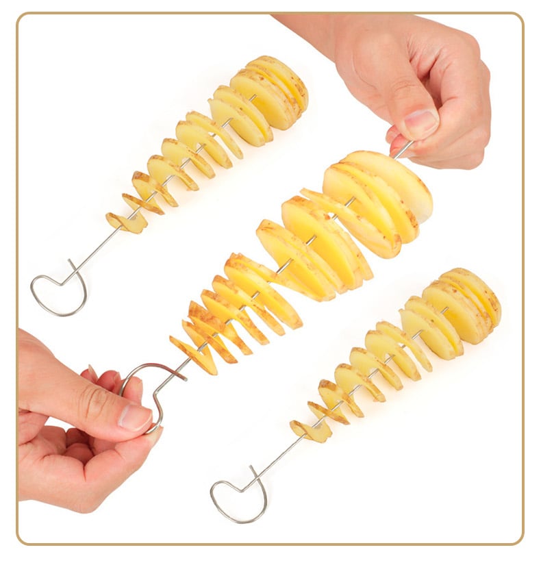 Whirlwind Potato Spiral Cutter Potato Tower Making Machine Vegetable Slicer Creative Vegetable Tools